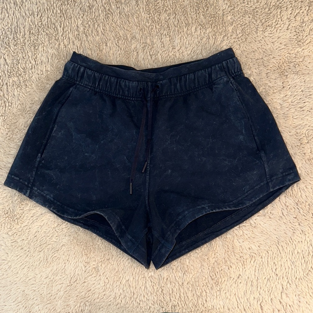 lululemon Inner glow Navy Athletic Shorts